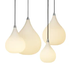 New Halo Designs Drops pendel 17 - Opal Hvit
