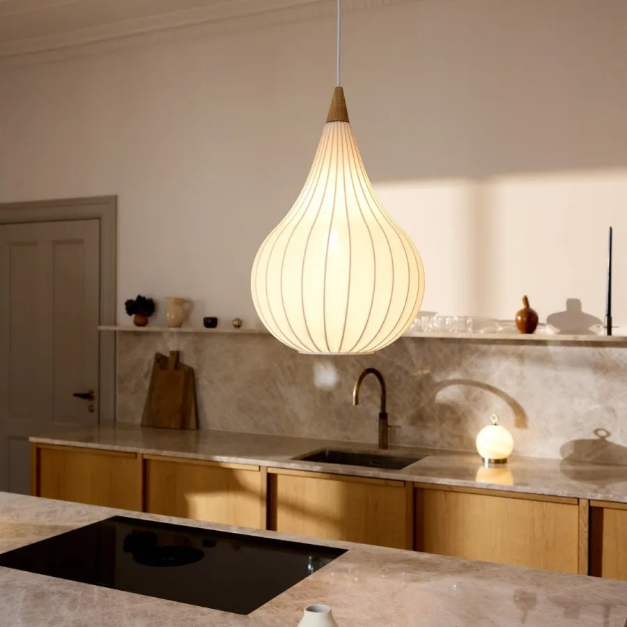 Sale Halo Designs Drops pendel 30 - Tekstil Hvit