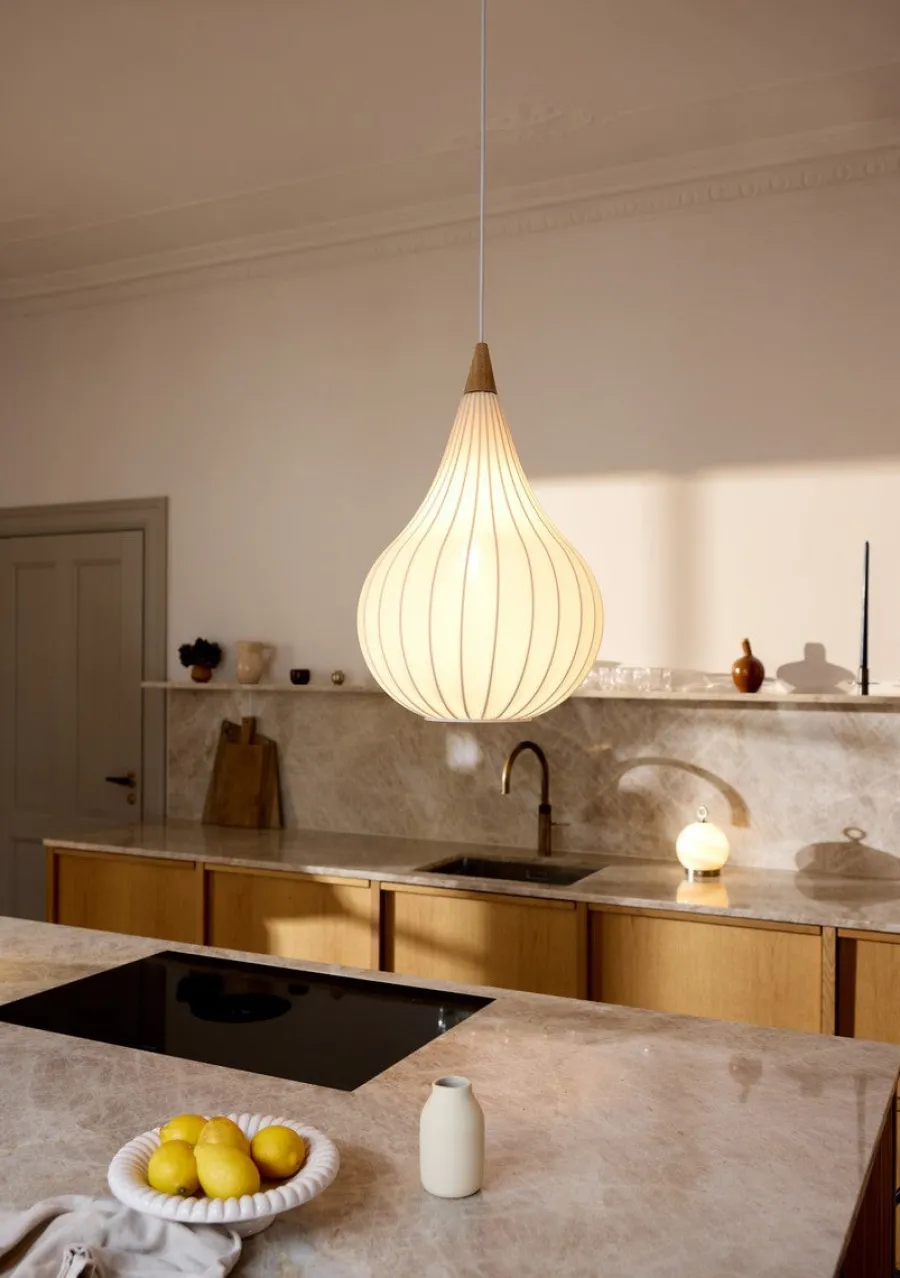 Sale Halo Designs Drops pendel 30 - Tekstil Hvit