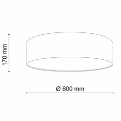 Sale TK Lighting Earth taklampe 60 cm