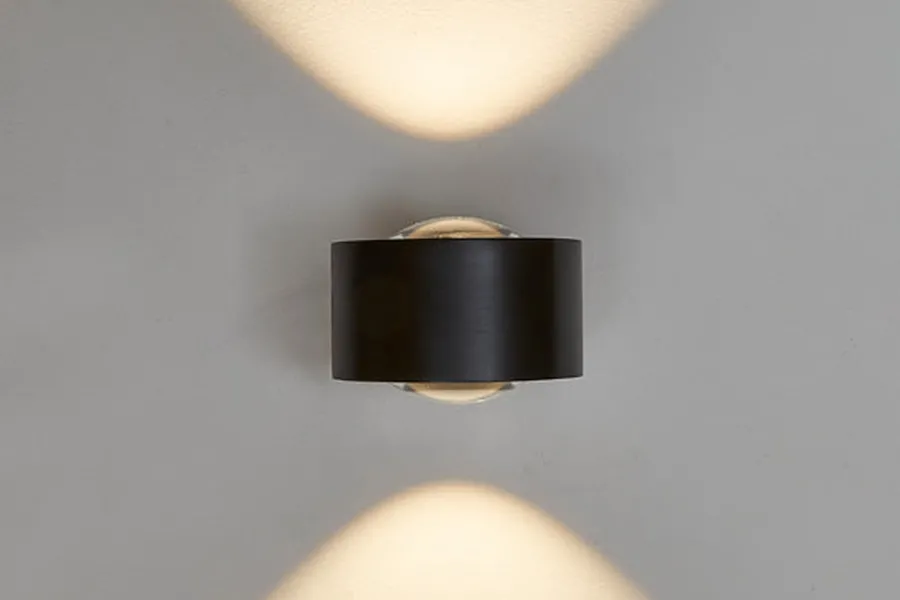 Sale Antidark Easy Lens vegglampe opp/ned 14,5W 1800-2700 Kelvin dimtowarm - Svart