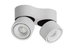 Clearance Antidark Easy mini W275 Double takspot 2x7W 2700K Dimbar - Hvit