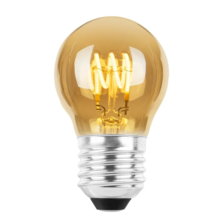 Hot NorDesign Ecolux E27 Spiral filament LED 4W 2200K 45 mm dimbar - Amber