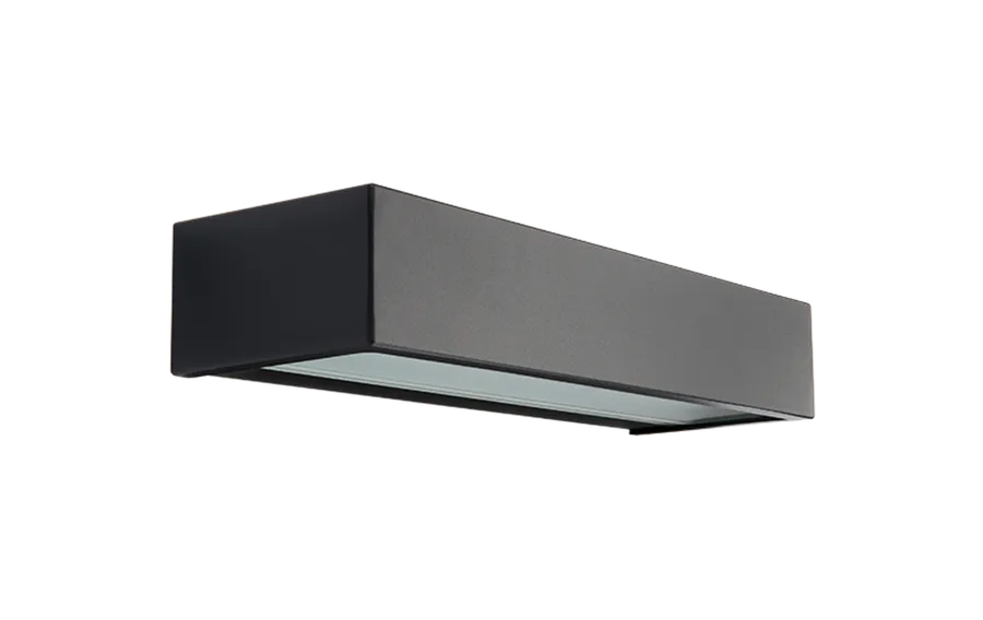 Online Sg Armaturen As Edge direct vegglampe ned 7W 2700 Kelvin dimbar IP65 - Svart