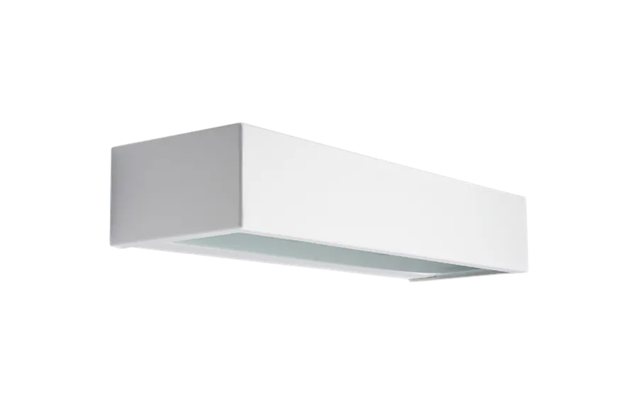 Sg Armaturen As Edge direct vegglampe ned 10W 2700 Kelvin dimbar IP65 - Hvit