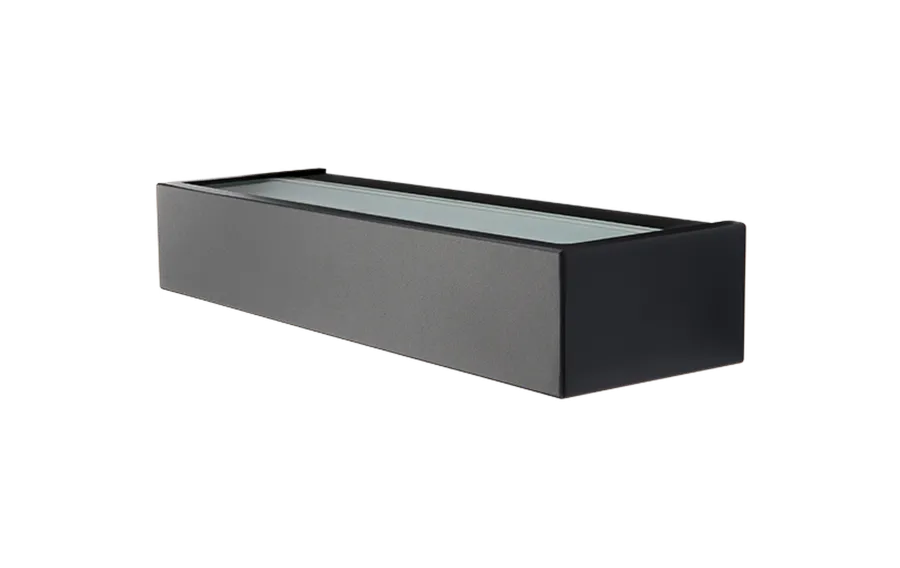 Outlet Sg Armaturen As Edge vegglampe opp/ned 10W 3000 Kelvin dimbar IP65 Grafitt