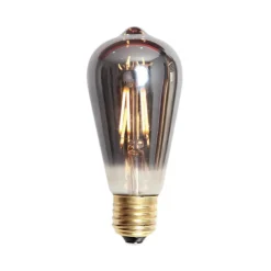 Hot Ms - belysning Edison E27 lanterne LED 4W 2200K 60mm dimbar - Røykfarget Hvit