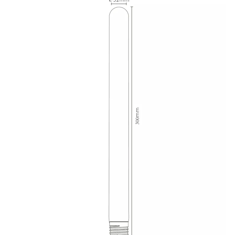 Discount Lucide E27 Filament lyspære T32 30 cm 2200 Kelvin 5W Dimbar Amber