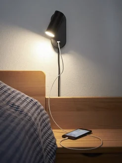 Best Nielsen Light Ego vegglampe dimbar m/ USB - Svart