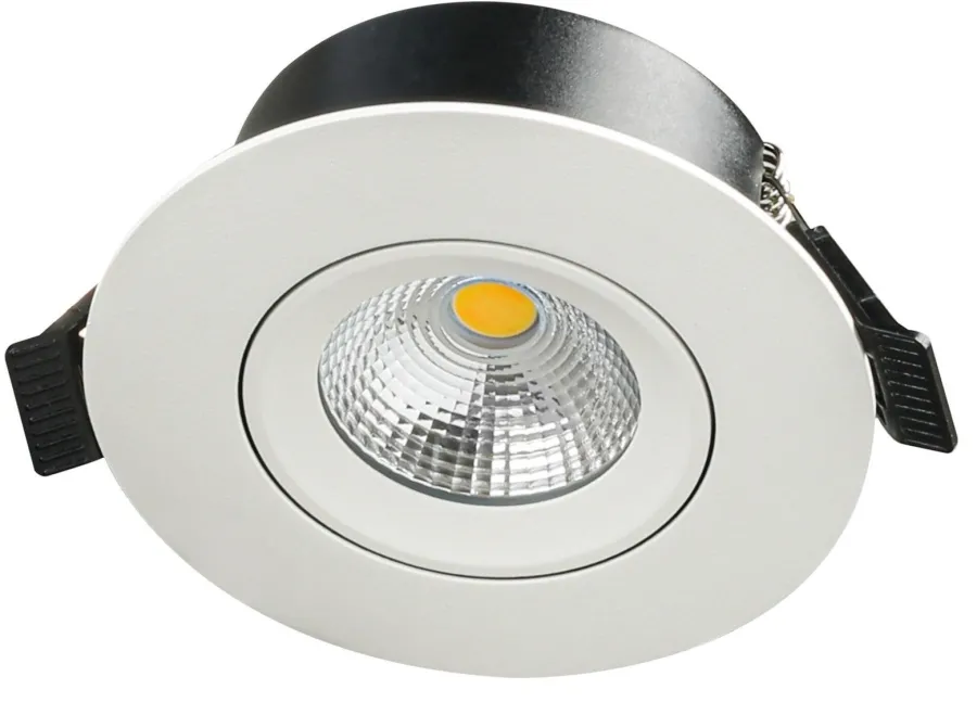 Best NorDesign E95 lavtbyggende downlight 2700 Kelvin IsoSafe RA90 7W IP54 - Dimbar