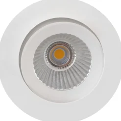 NorDesign E95 lavtbyggende downlight 1800-3000 Kelvin dim to warm RA95 5W - Hvit