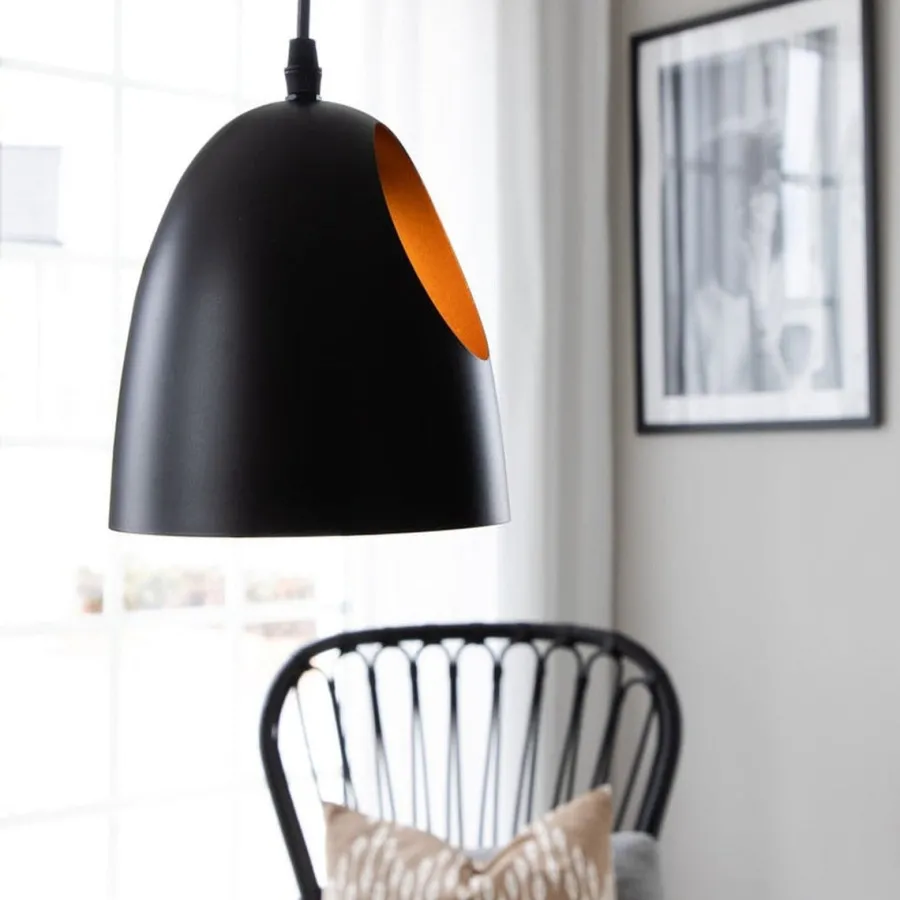 Clearance Venture Home Elda takpendel 16 cm - Svart/Kobber