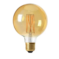 Clearance Pr home of Scandinavia Ab ELECT LED 3-STEP DIM Globe Gold 125mm