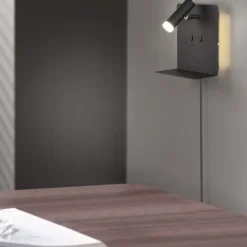 Discount Trio Lighting Element vegglampe - Svart