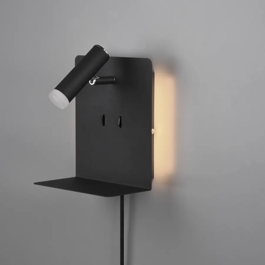 Discount Trio Lighting Element vegglampe - Svart