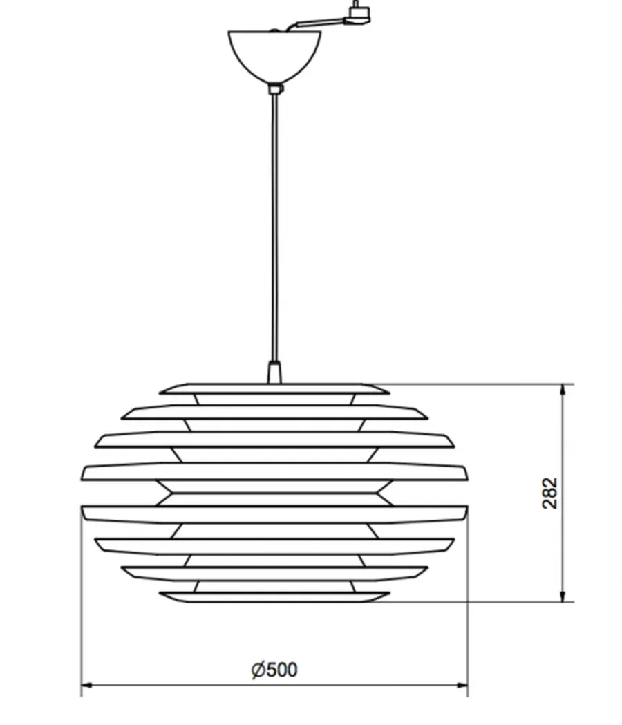 Belid Ellipse taklampe 50cm