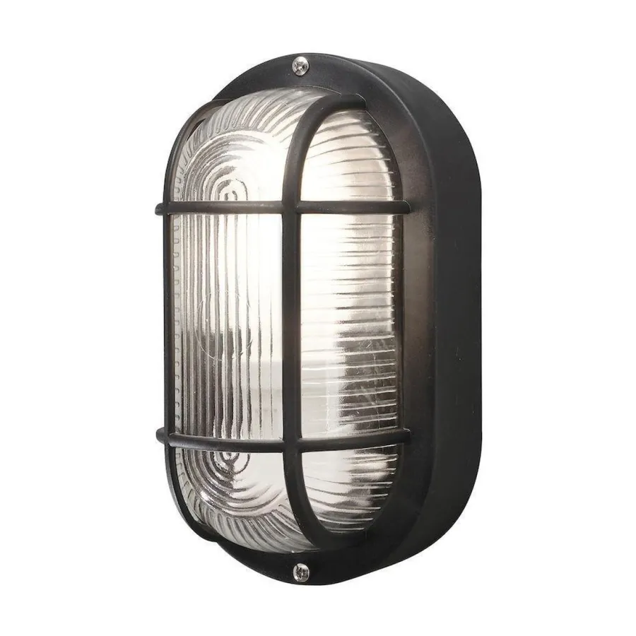 Discount Konstsmide Elmas vegglampe utendørs IP44 - Svart