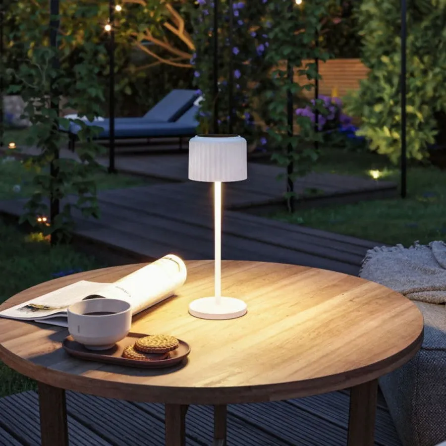 Discount Paulmann Else bordlampe oppladbar via USB eller solcelle 2700 Kelvin IP44