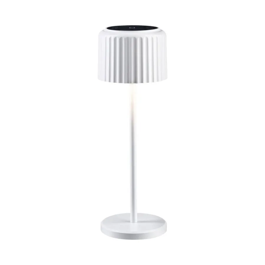 Discount Paulmann Else bordlampe oppladbar via USB eller solcelle 2700 Kelvin IP44