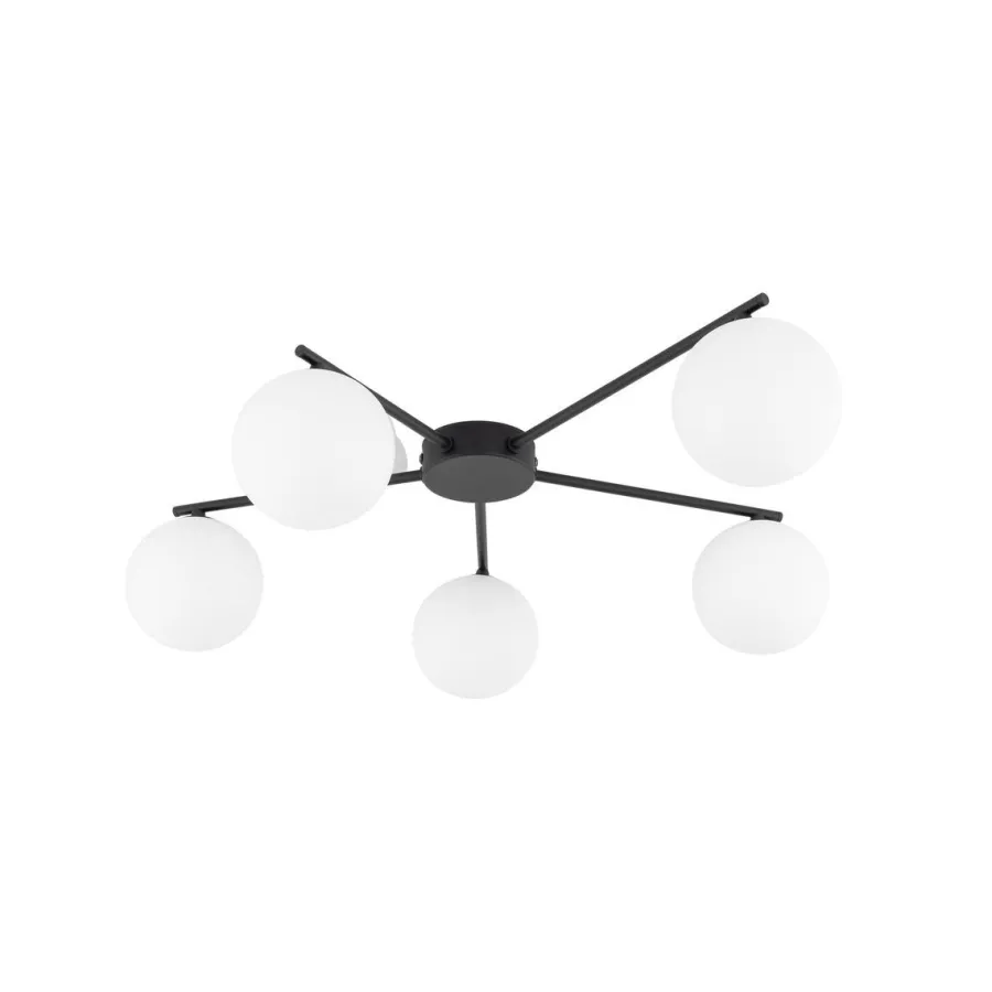 Sale TK Lighting Elton taklampe 5-lys Svart