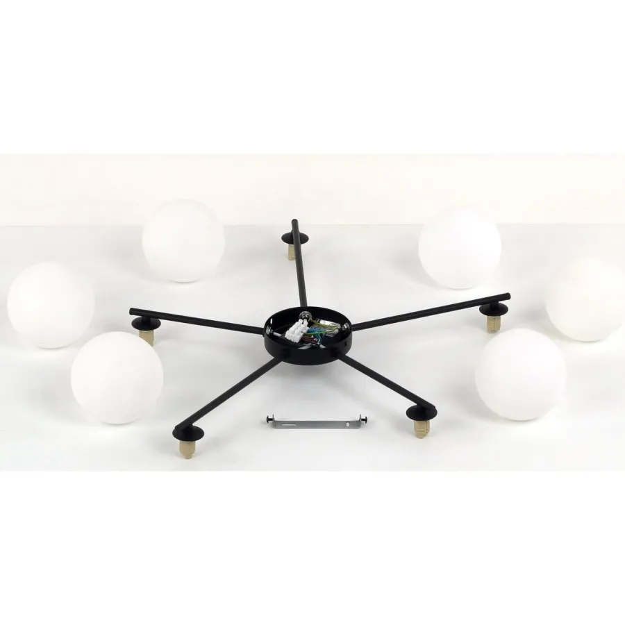 Sale TK Lighting Elton taklampe 5-lys Svart