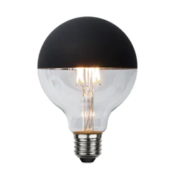 New Globen Lighting E27 Lyspære med topp 2,8W Svart
