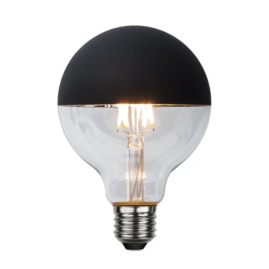 New Globen Lighting E27 Lyspære med topp 2,8W Svart