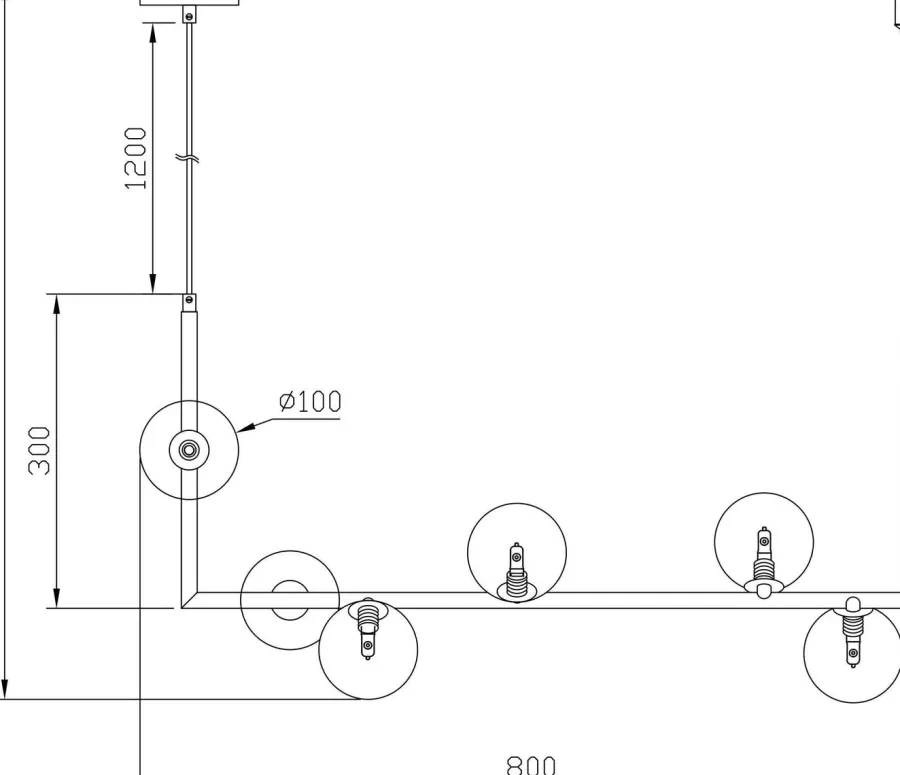 New NorDesign Emrik takpendel - Svart/Hvit Svart / Hvit