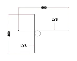 Discount NorDesign Eros Novata 600 10W 2700 Kelvin IP44 - Venstre modell Svart
