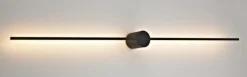 Outlet NorDesign Eros 600 vegglampe IP44 dimbar Inwards - Svart