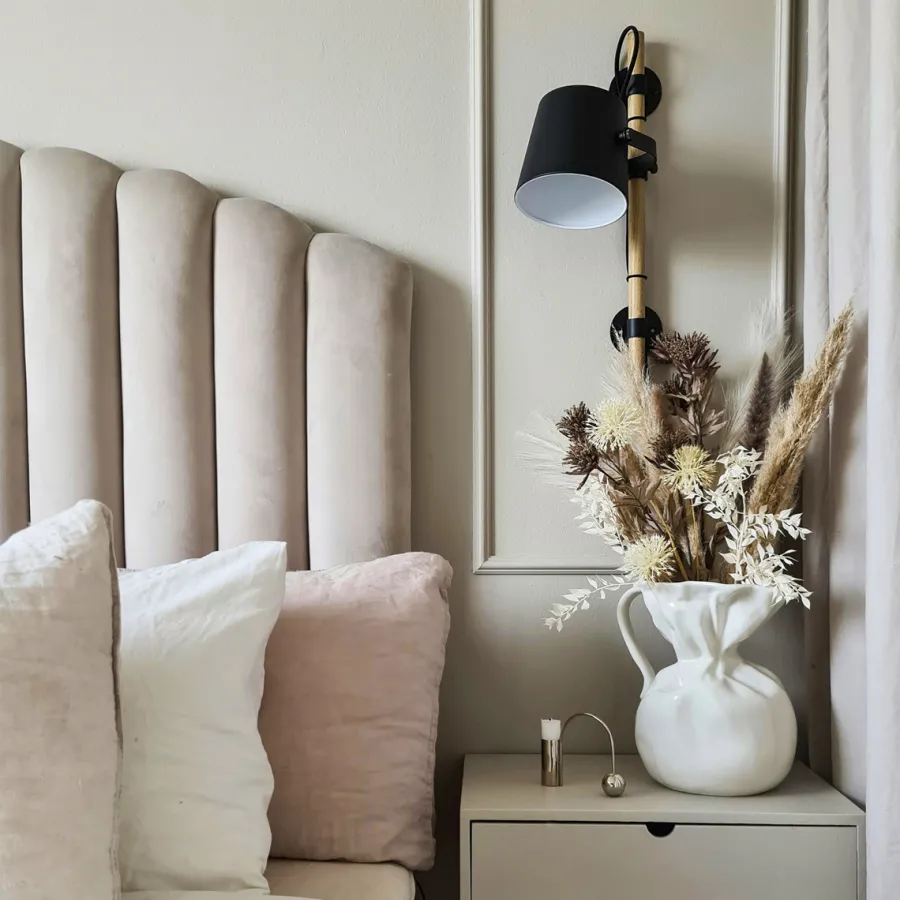 Clearance Aneta Lighting Espresso vegglampe - /tre Svart