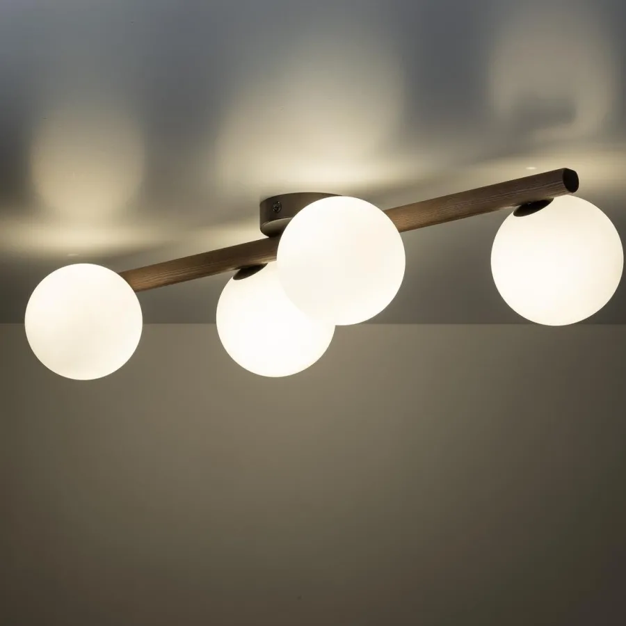 Sale TK Lighting Estera wood taklampe 4-lys