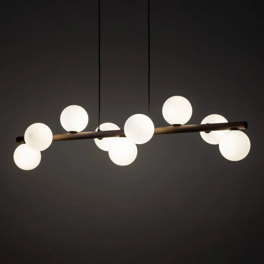 Sale TK Lighting Estera wood takpendel 9-lys