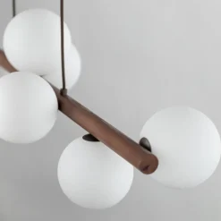 Sale TK Lighting Estera wood takpendel 9-lys