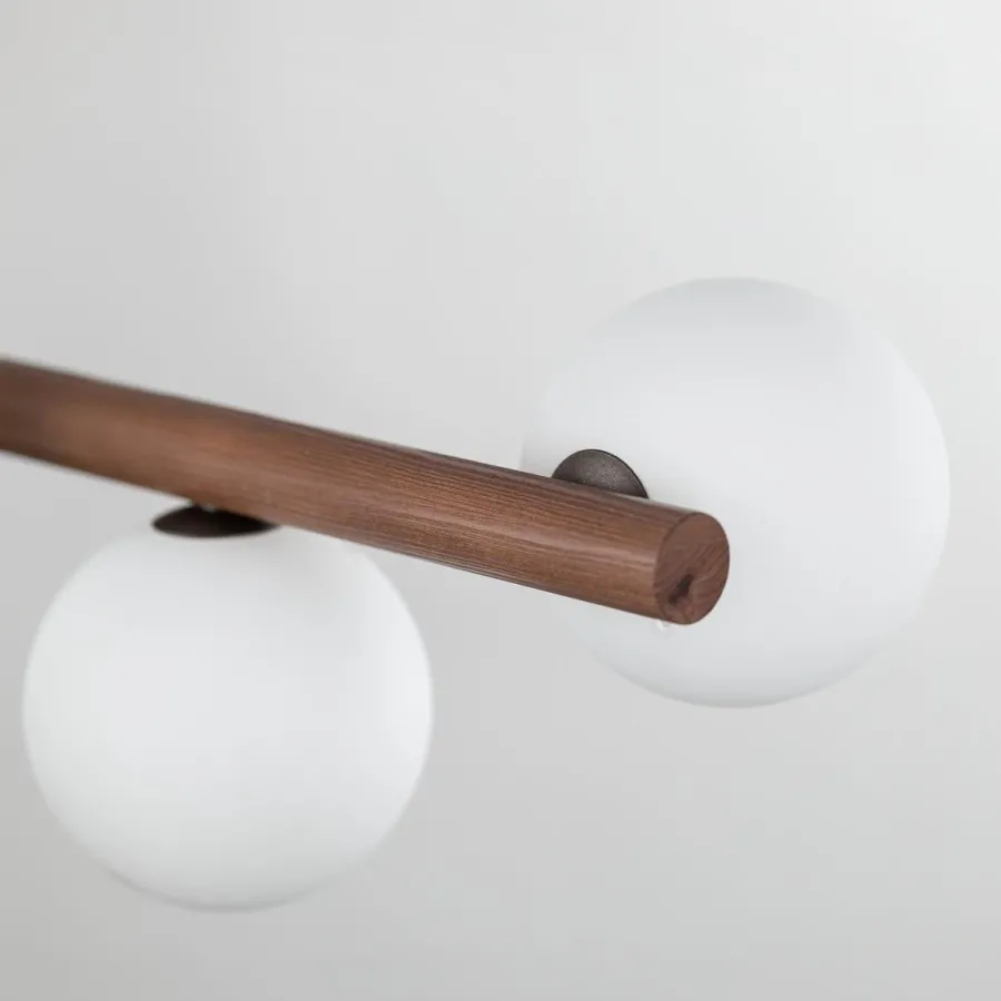 New TK Lighting Estera wood takpendel 7-lys