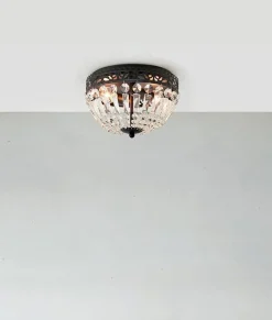 Outlet Marksløjd Etienne taklampe 25 cm - Svart/Klar - Svart / Krystall