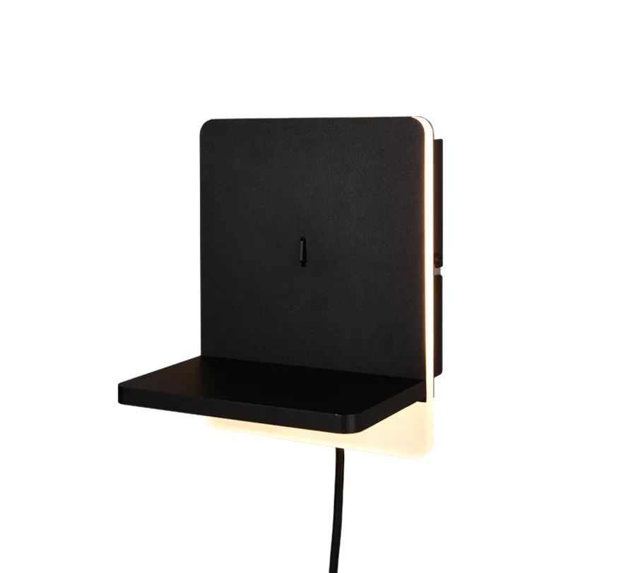 Trio Lighting Fairfield vegglampe 9W 3000 Kelvin med USB - 3-step dim