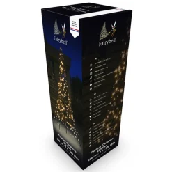 Online Fairybell 2 meter belysning med stang 300 LED IP44 utendørs Svart