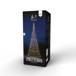 Discount Fairybell 12M flaggstang julebelysning - 4000 LEDlys