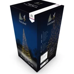 Clearance Fairybell 8M flaggstang julebelysning - 1500 LEDlys - med twinkle Svart