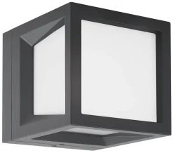 Clearance NorDesign Faro 120 vegglampe utendørs Colour Switch 9W IP65 Dimbar - grå Antrasitt