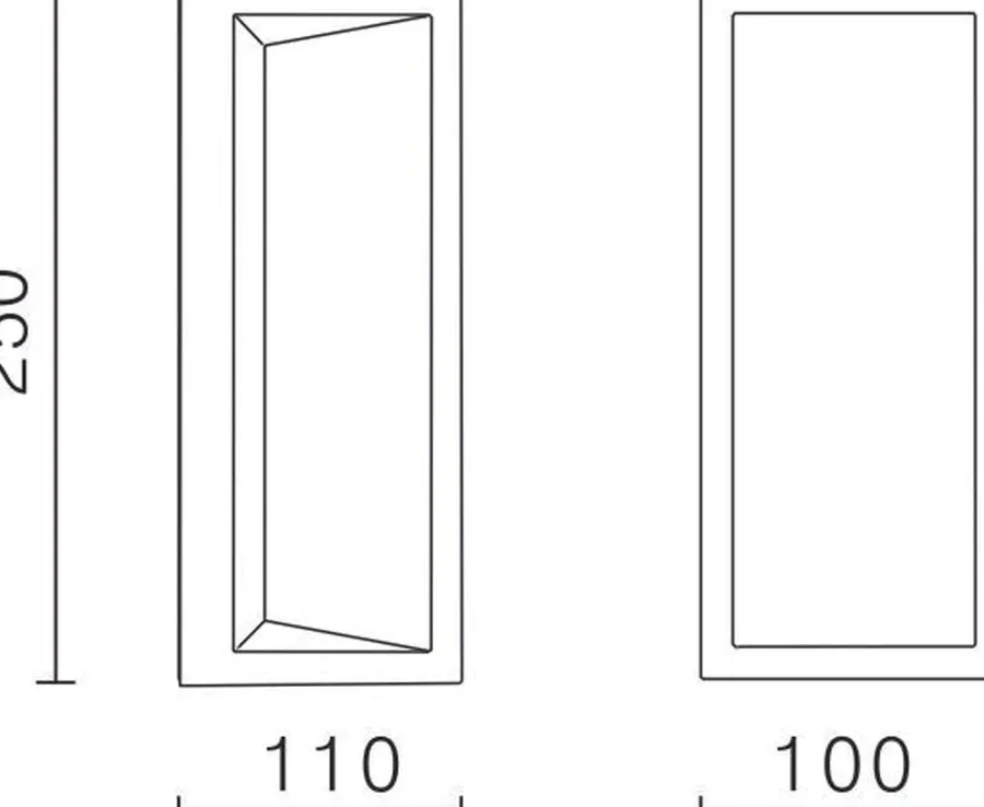 Sale NorDesign Faro 250 vegglampe utendørs Colour Switch 9W IP65 Dimbar - grå Antrasitt