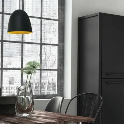 NorDesign Fiola takpendel 30 cm Svart / Gullfarget