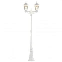 Outlet Konstsmide Firenze 2-arm stolpe - 220cm Hvit