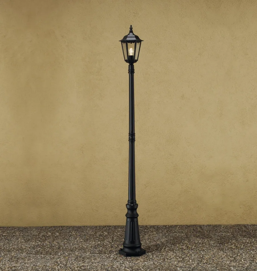 Clearance Konstsmide Firenze stolpe - 210cm Svart