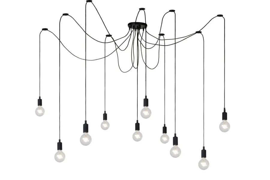 Clearance Lucide Fix multi 10 lys takpendel - Svart