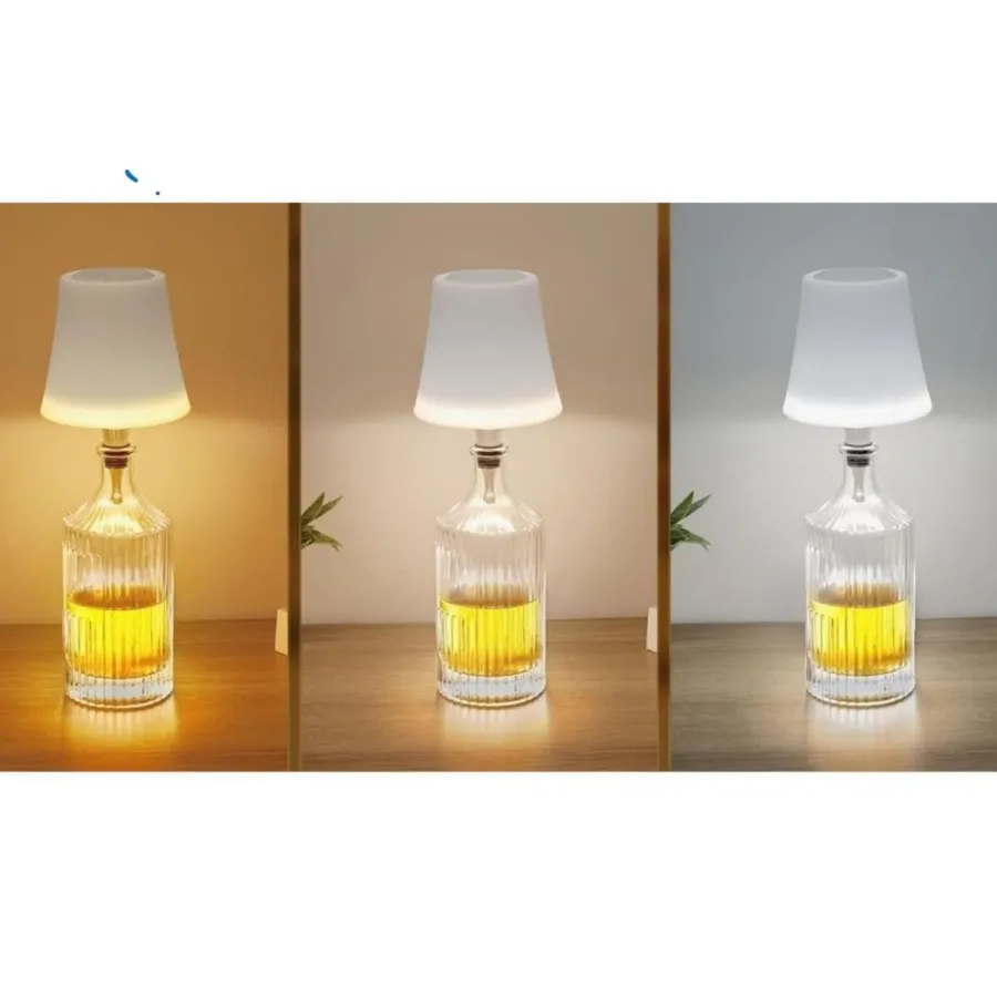 Clearance NorDesign Flaskelys ladbar 3000K/4500K/6000K/RGB - Touch dim Hvit