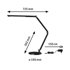Discount Paulmann Flexbar skrivebordslampe 9,5W 3000 Kelvin - 3-step dim