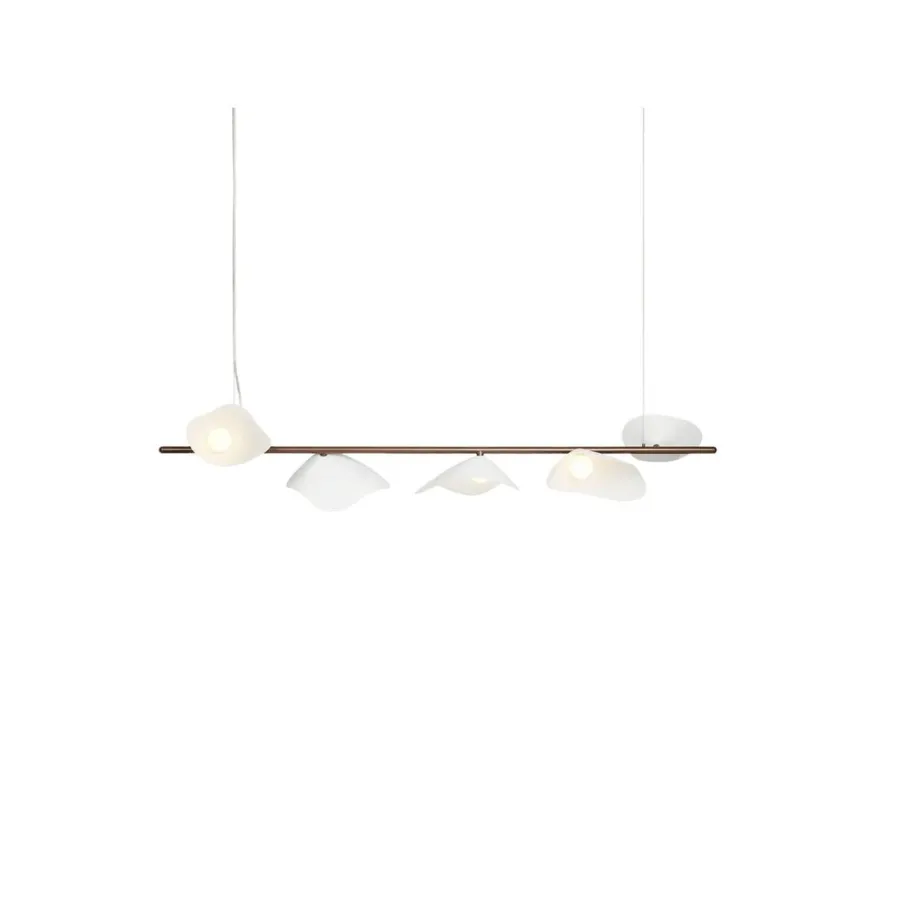 Best Nuura Florii 5 Linear takpendel Bronse/Hvit