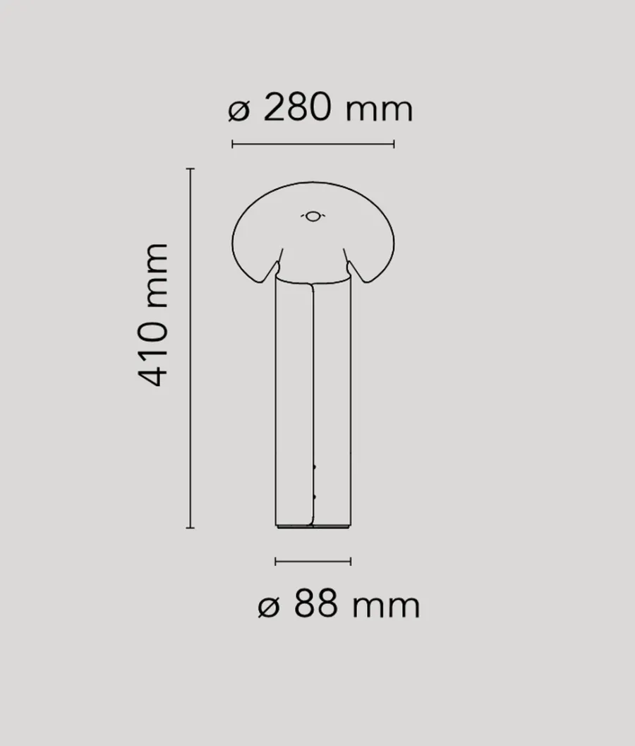 New Flos Chiara Bordlampe - Aluminium/ Antrasitt